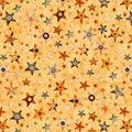 A HAUNTING WE WILL GO-STARS & MOONS-LT ORANGE