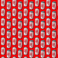 Northcott Fabrics - Coca-Cola Core - Diet Coke Cans - Red