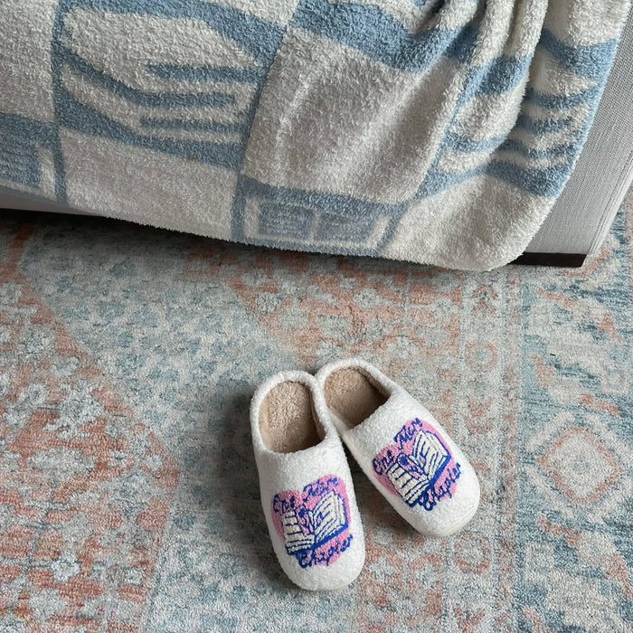 One More Chapter Slippers: Medium (8/9)