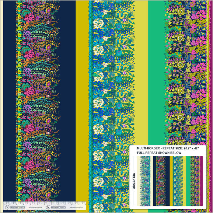 Sunshine, Hedgerow, Multi, High Density Cotton