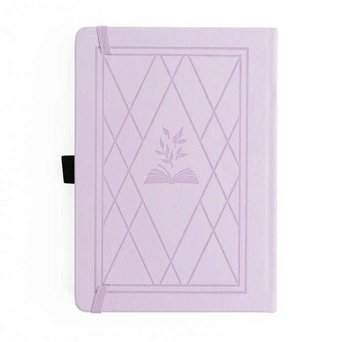 Vintage Library in Lilac: Reading Journal: B5: 160 Pages